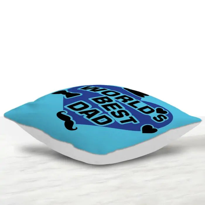 World's Best Dad Heart Cushion Gift Father's Day 2