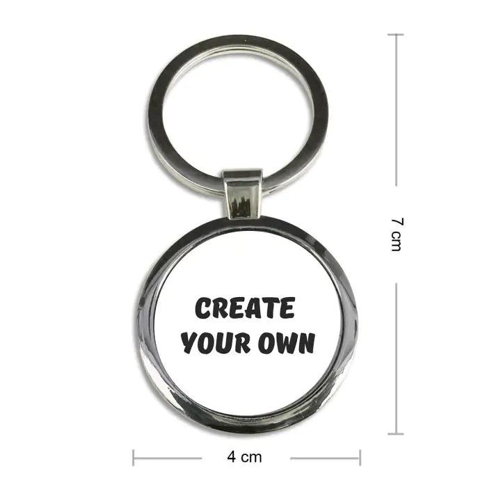 Create Your Own Round Metal Keychain-6