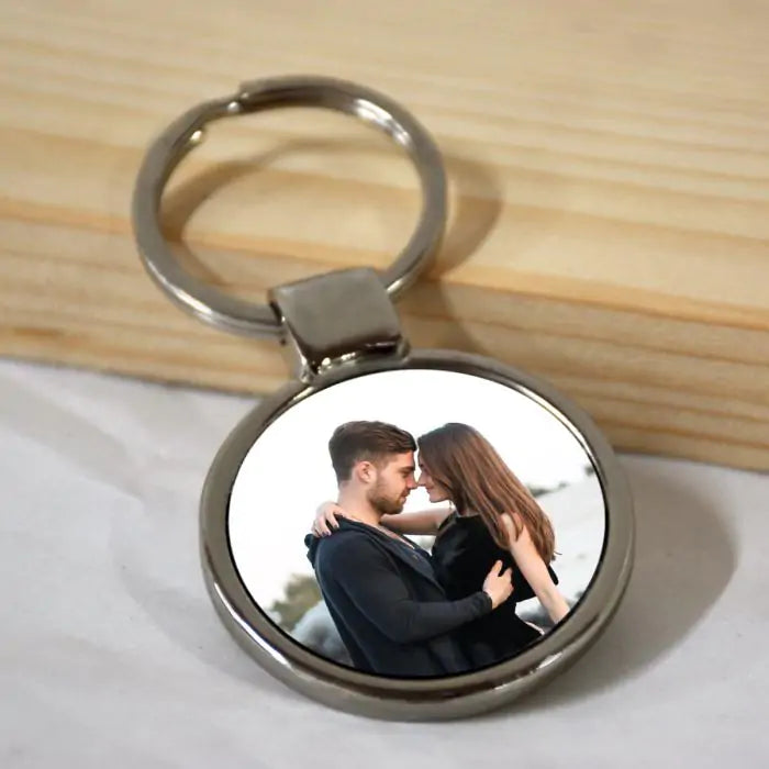 Personalised Photo Round Metal Keychain