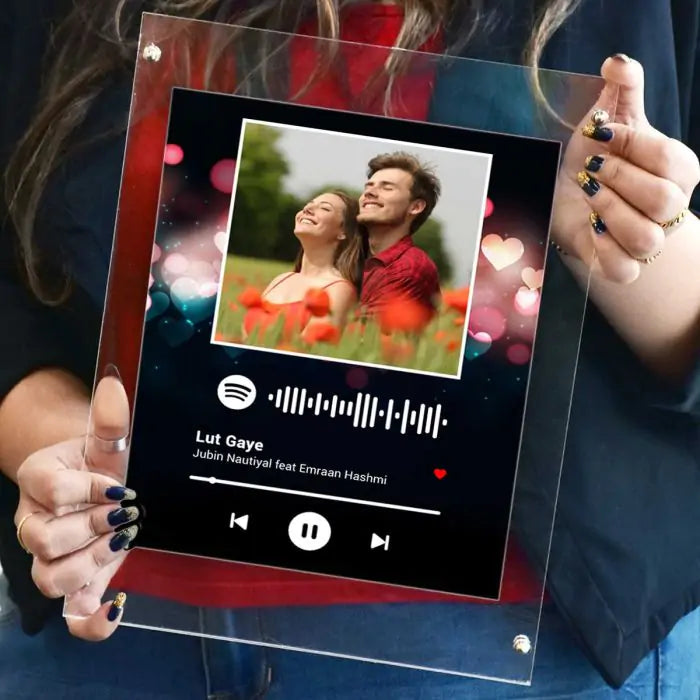 Personalised Spotify Hearts Poster Frame