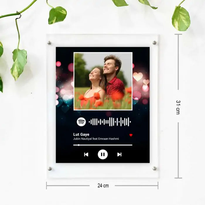 Personalised Spotify Hearts Poster Frame