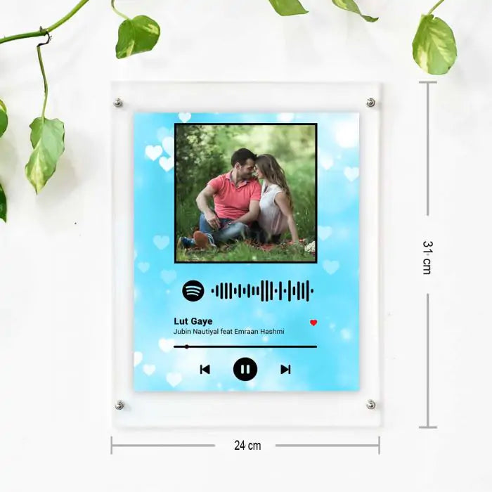 Personalised Spotify Blue Poster Frame