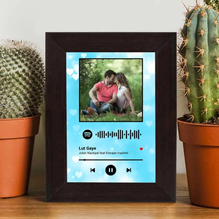 Personalised Spotify Blue Poster Frame