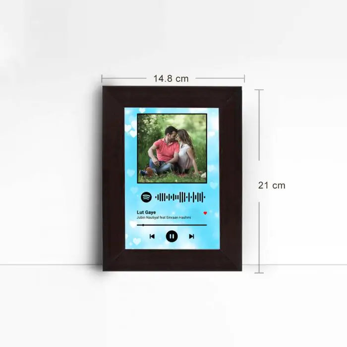 Personalised Spotify Blue Poster Frame
