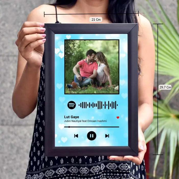 Personalised Spotify Blue Poster Frame