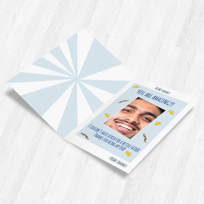 Customized Dad You're Amazing Greeting Card For Father's Day 2
