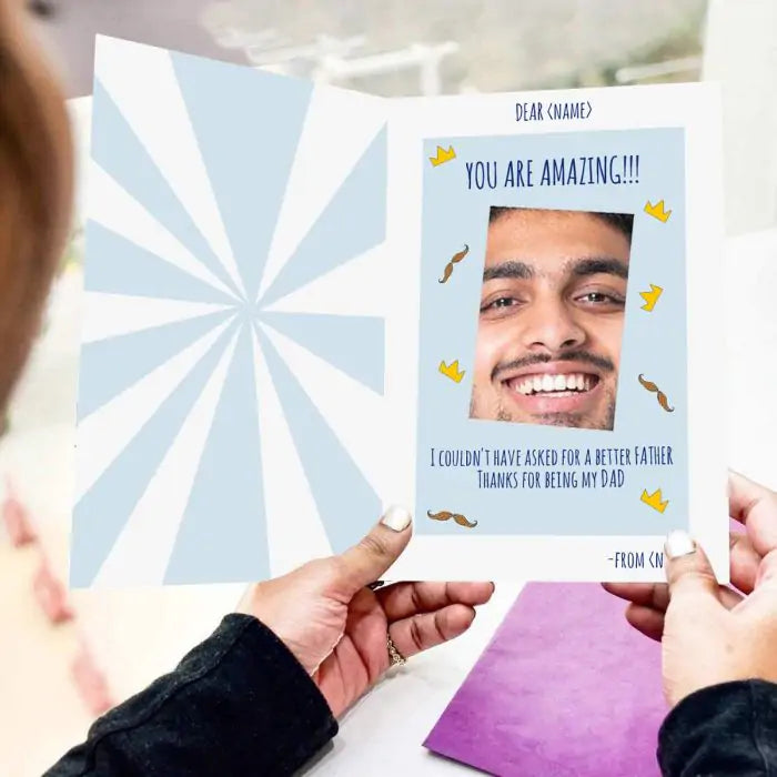 Customized Dad You're Amazing Greeting Card For Father's Day 1