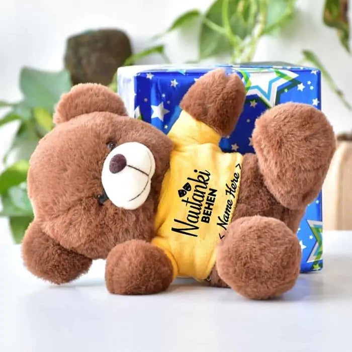 Personalised Nautanki Behen T-Shirt Teddy-2