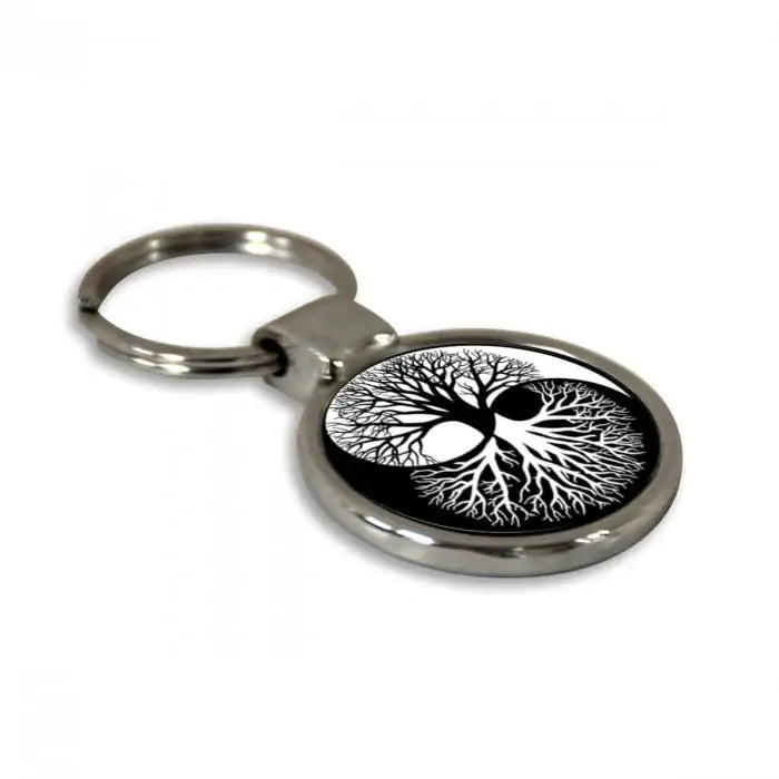 The Tree of Life Round Metal Keychain-4