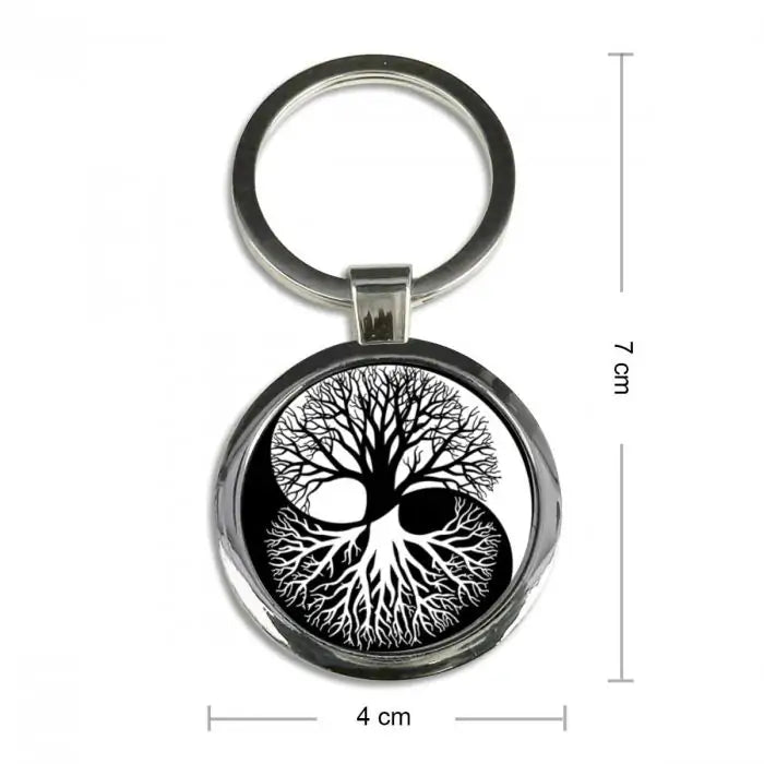 The Tree of Life Round Metal Keychain-6