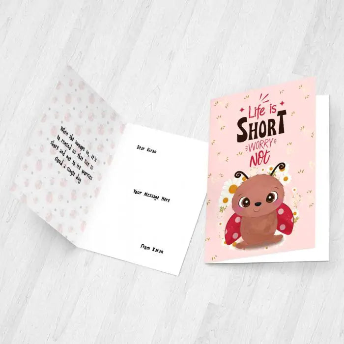 Personalised Worry Not Good Luck Card-3