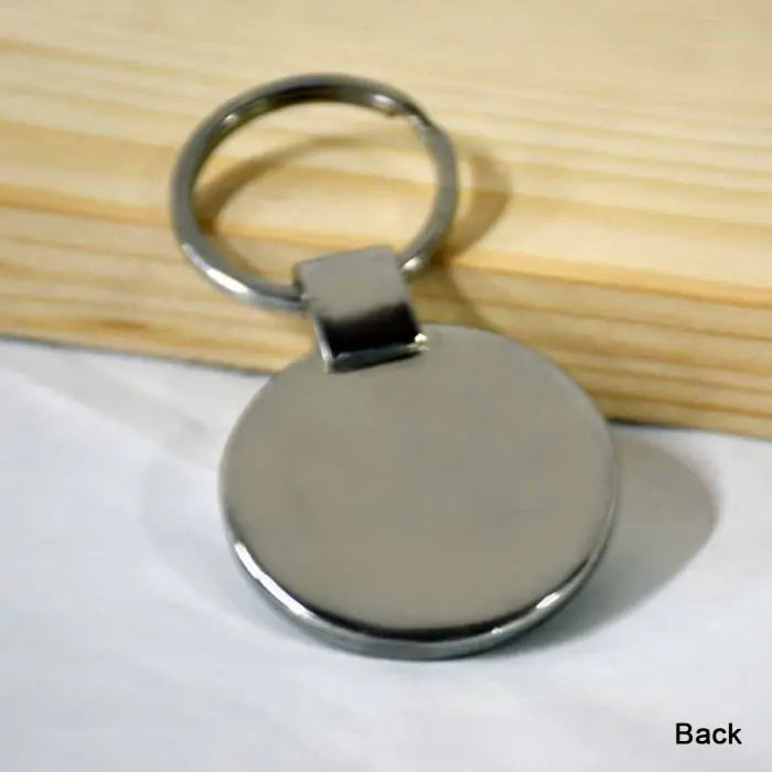 Bala Ganesha Round Metal Keychain-5