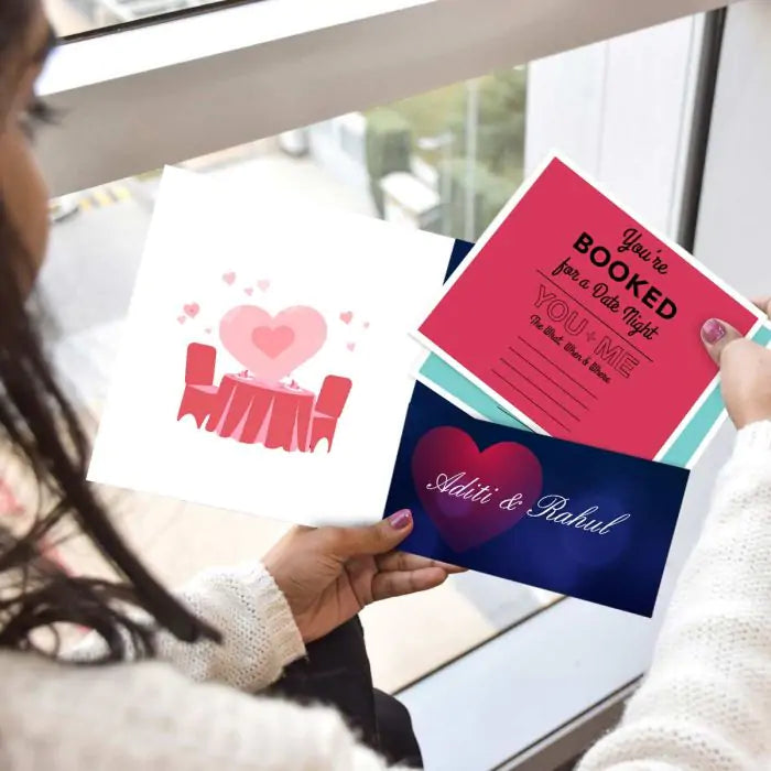 Personalised Booked for a Date Night Pack of 6 Invites-1