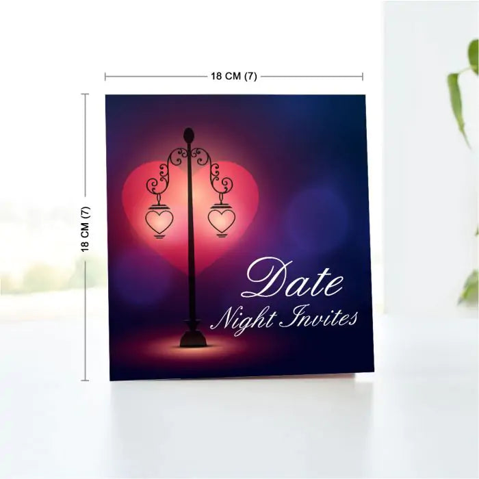 Personalised Booked for a Date Night Pack of 6 Invites-5