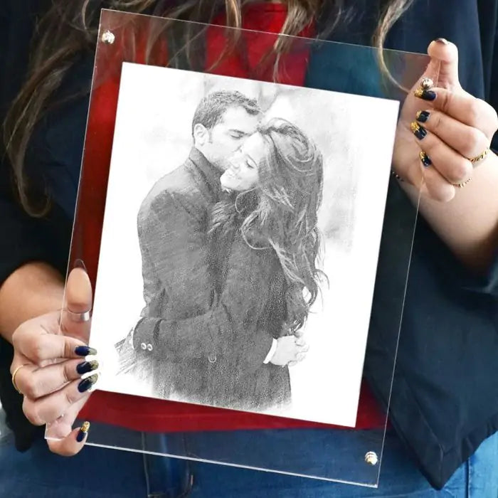 Personalized Digital Sketch for Couple, Friend, Family, BF, GF 7