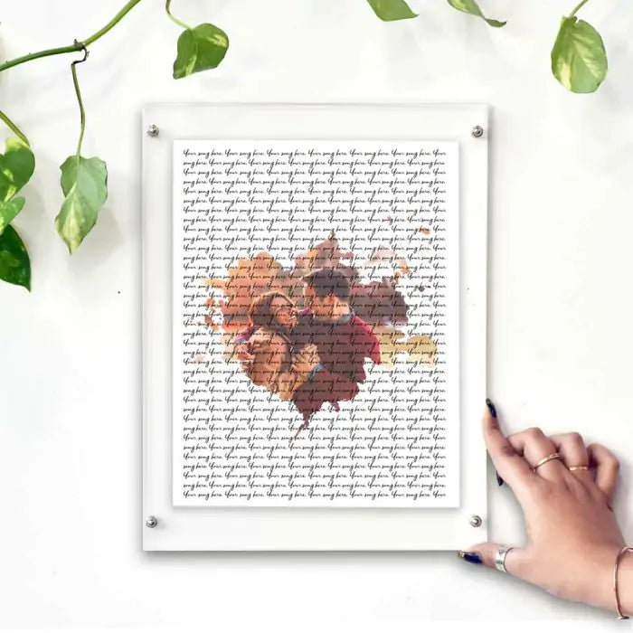 Personalised Our Song Poster Frame