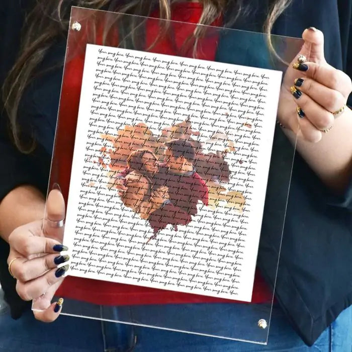 Personalised Our Song Poster Frame