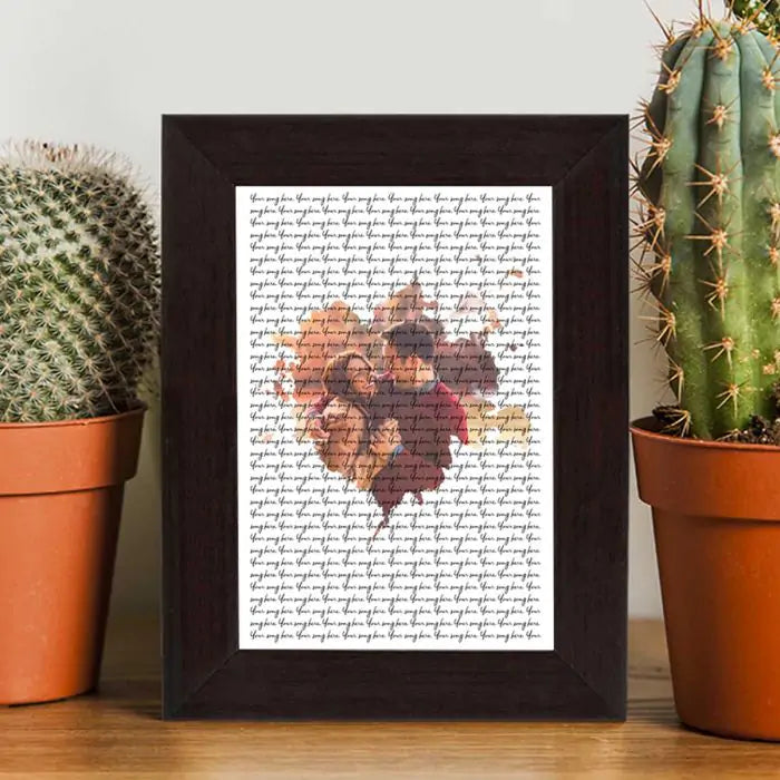 Personalised Our Song Poster Frame