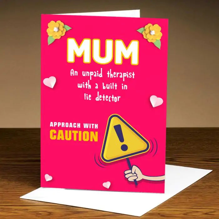 Personalized Mum Unpaid Therapist Greeting Card Gift For Mother's Day 1