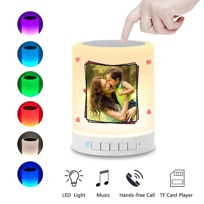 Personalised Photo LED Bluetooth Speaker Gift For Mom-2