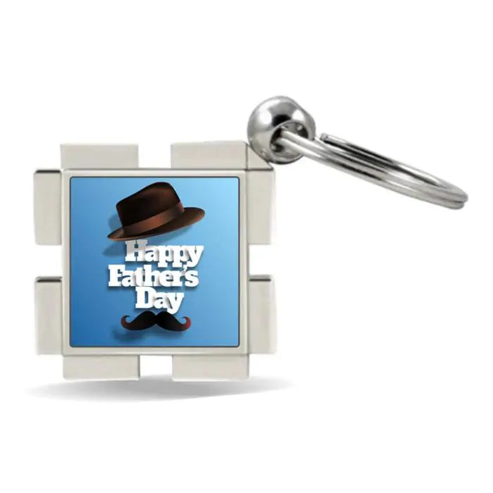 Happy Father's Day Metal Keychain