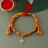 Swadhisthana Chakra Rakhi With Texture - Gold-1