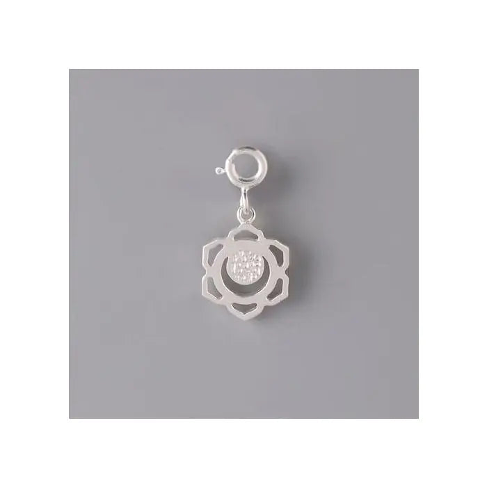 Swadhisthana Chakra Rakhi With Texture - Silver-3