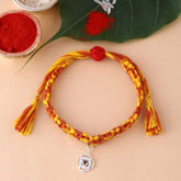 Muladhara Chakra Rakhi With Gemstone - Silver-1