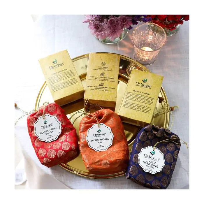 Indian Tea Collection- Festive Range (Indian Masala Chai, Classic Darjeeling, Classic Assam)-4