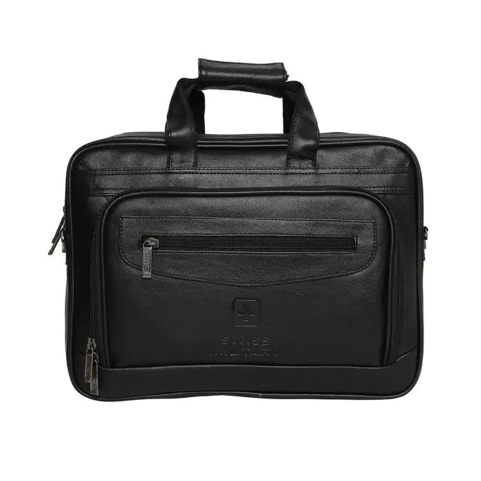 swiss military leatherette laptop bag