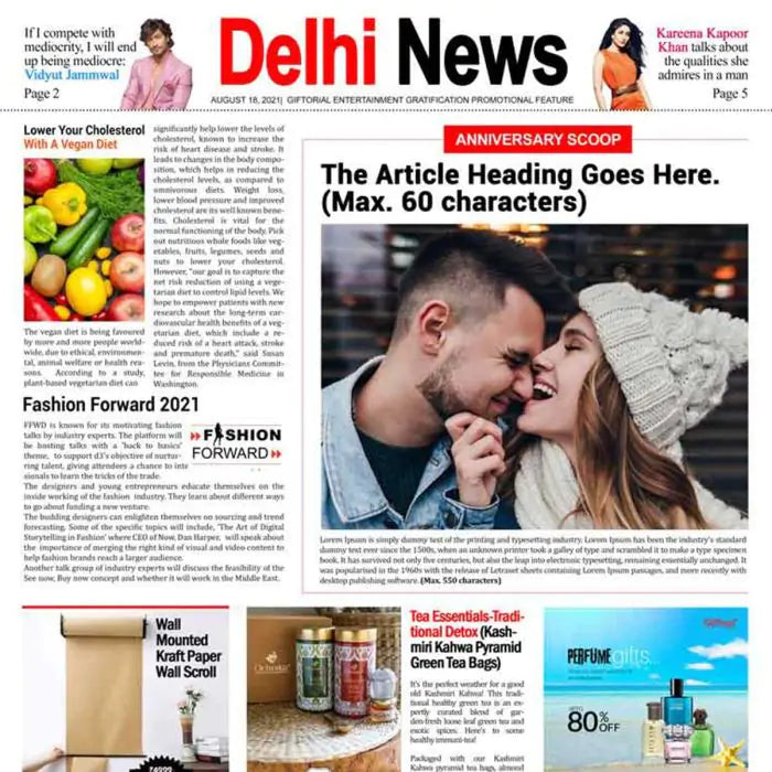 Personalised Newspaper Front Page Anniversary Scoop - Digital-4