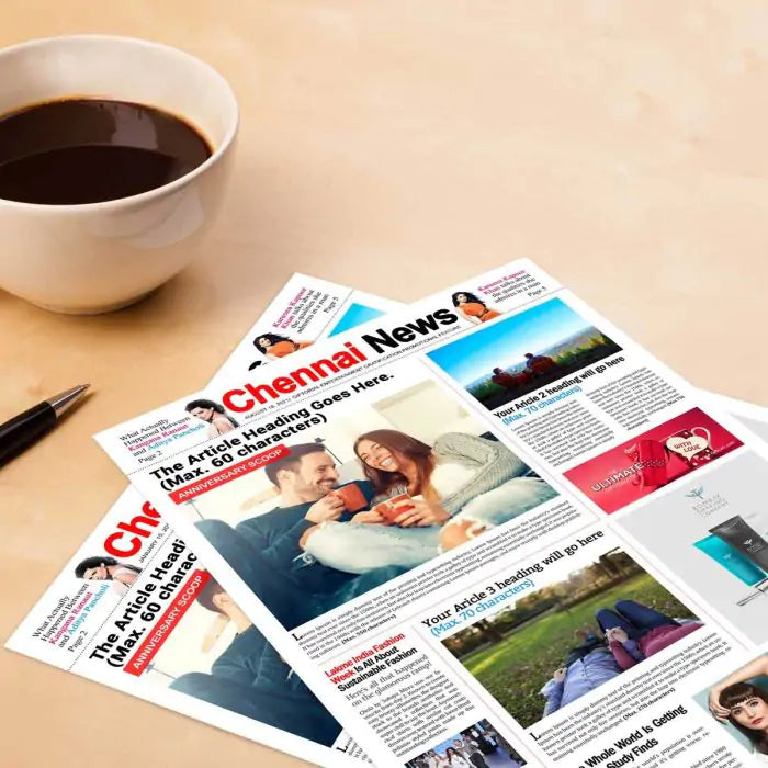 Personalised Newspaper Front Page Anniversary Scoop - Digital-6