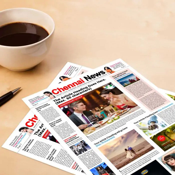 Personalised Newspaper Front Page Anniversary Scoop - Digital-10