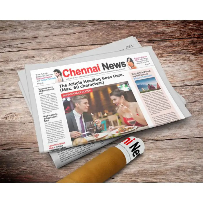 Personalised Newspaper Front Page Anniversary Scoop - Digital-11