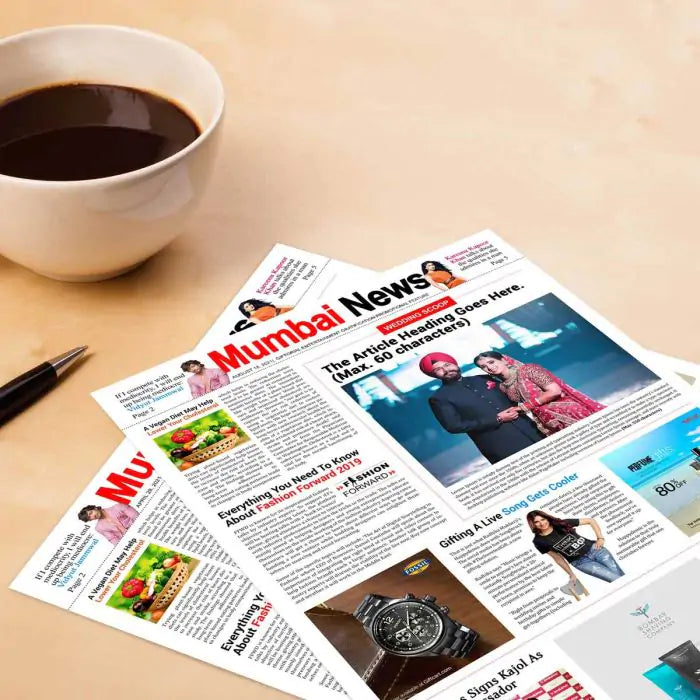 Personalised Newspaper Front Page Wedding Scoop - Digital-2