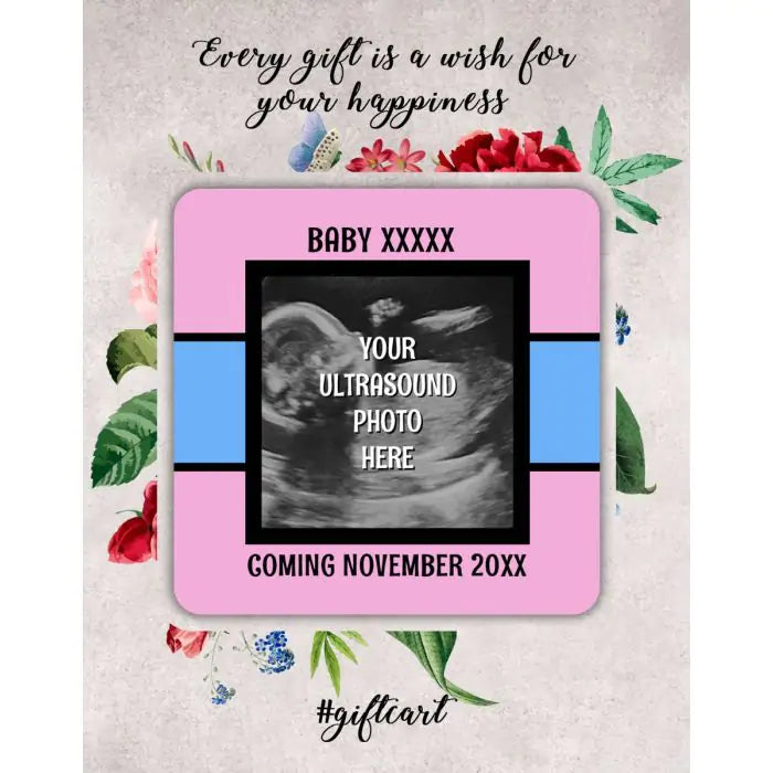 Personalised Baby Coming Soon Fridge Magnet-2