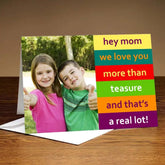 Personalized Hey Mom Love You Greeting Card For Mother's Day 1