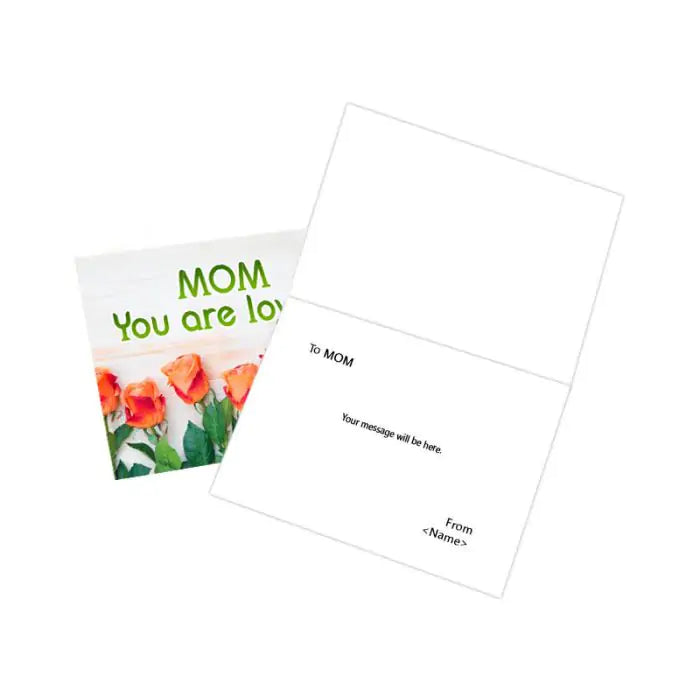 Personalised Roses Greeting Card for Mom-2