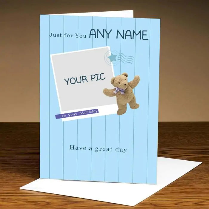 Personalised Hugs For You Birthday Card