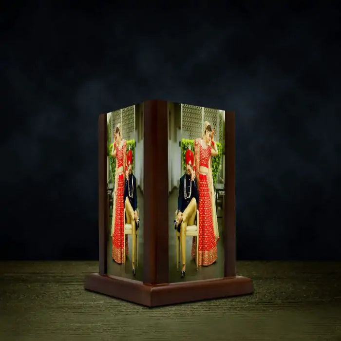 Personalised Wooden Photo Lamp-1