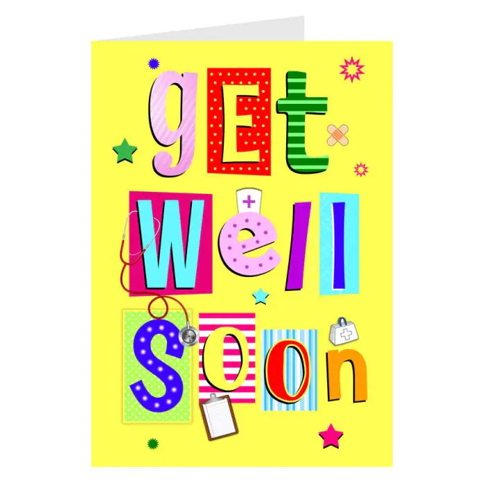 Personalised Get Well Soon Card