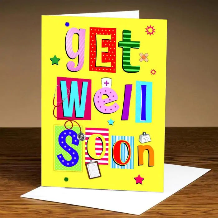 Personalised Get Well Soon Card