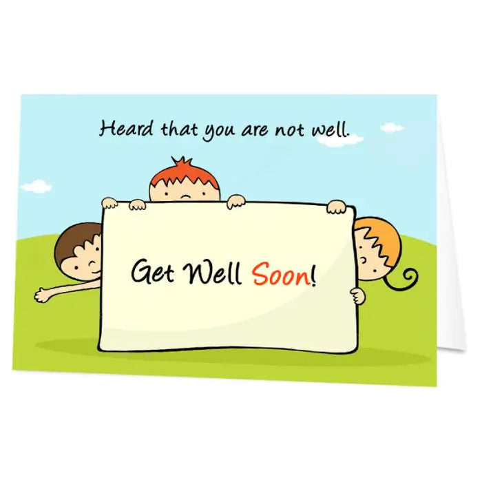 Personalised Heard about your ill health - Get Well Soon Card