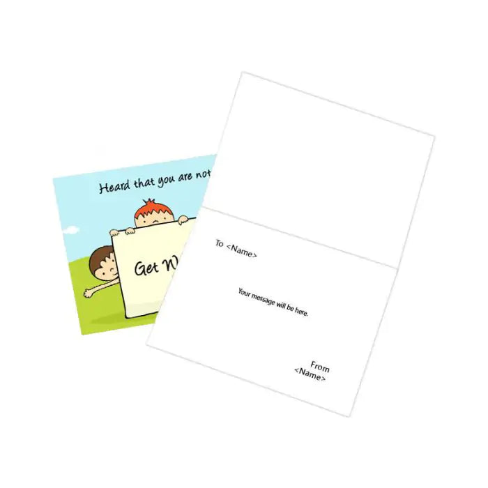 Personalised Heard about your ill health - Get Well Soon Card-4