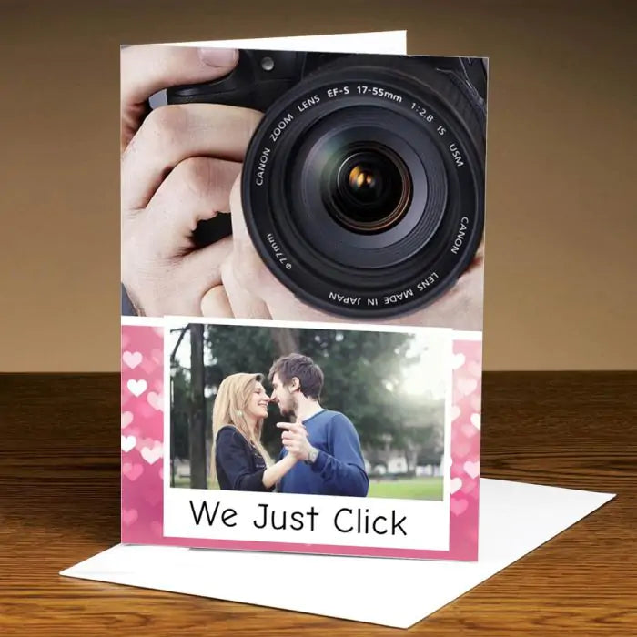 Personalised Just Click Photo Greeting Card-1