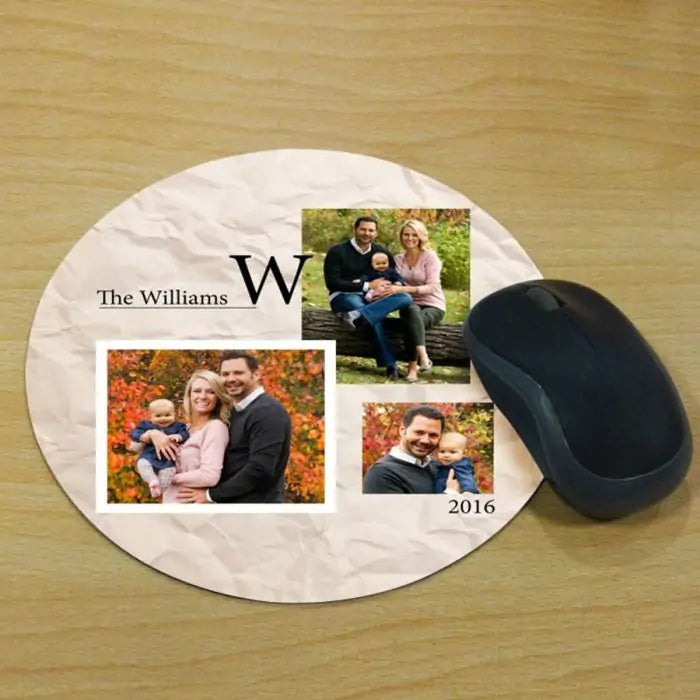 Personalised Family Photos Mouse Pad