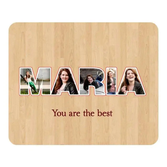 Personalised You Are The Best' Photo Mouse Pad