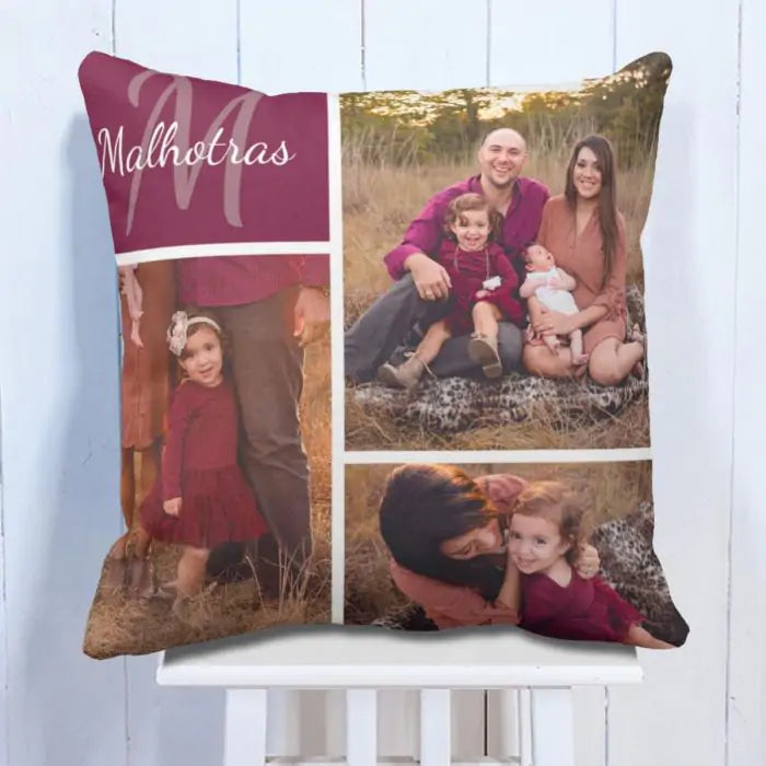 Personalized Family Love Photo Cushion Gift For Couple 1