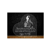 Personalised Special Heart Shaped Glass Keepsake