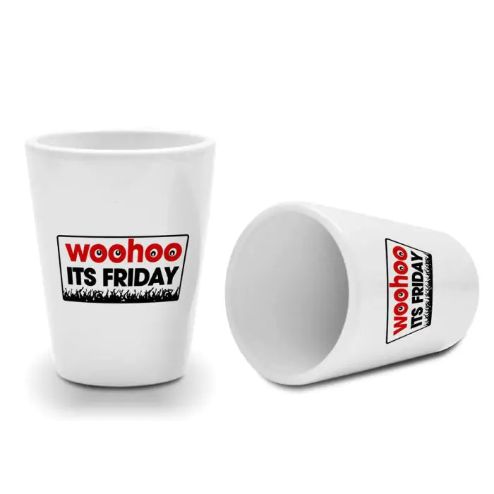 Set Of 2 - TGIF Shot Glasses